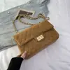 Bolso de Cadena Rombo Transfronterizo Bolso Cuadrado Pequeño Retro Escarchado para Mujer 2025 Nuevo Gran Capacidad Bolso de Hombro al por Mayor Bolso Cruzado
