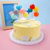 Insertos de Globo de Plástico de Colores Macaron, Globos Pequeños de Colores, Repostería de Postres, Adornos de Decoración para Pasteles de Cumpleaños