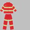Roupas de Bombeiro Populares Infantis Transfronteiriças Roupas de Performance Vermelhas para Reunião Esportiva Roupa de Performance para Role-Playing Experiência Profissional