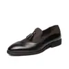 Zapatos de Vestir para Hombre con Borlas Estilo Británico, Talla Grande 48, Parcheados, Slip-on, para Banquete de Negocios, Casual, de Cuero, Transfronterizos
