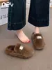 Zapatillas de algodón acogedoras y lujosas, silenciosas y cómodas, antideslizantes, diseño simple, adecuadas para usar en interiores en otoño e invierno, cálidas y elegantes, estilo coreano