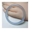 Pulsera de calcedonia aguamarina fresca para mujer, de moda, para amigas, calcedonia azul de raya redonda fina de 6 mm, pulsera de belleza