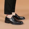 Gran Venta Zapatos Casuales de Cuero para Hombre Zapatos de Negocios Transpirables de Cuero Genuino para Hombre Un Paso Piel de Vaca de Primera Capa Zapatos de Cuero para Hombre Británicos Ligeros