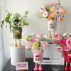 Día del Maestro Flor de Payaso Taza Día del Maestro Regalo Creativo Empaque de Ramo Maceta Ramo Hecho a Mano DIY Floristería