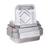 Bandeja de Papel de Aluminio para Freidora de Aire Caja Rectangular de Papel de Aluminio para Llevar Horneado Bandeja de Papel de Aluminio Barbacoa Plato Desechable para Cena Horno