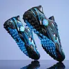 Zapatos de Fútbol de Talla Grande Transfronterizos con Tacos Largos para Niños, Zapatos de Entrenamiento para Exteriores con Tacos Pequeños para Estudiantes de Primaria y Secundaria, Zapatos de Competición para Estudiantes de Primaria y Secundaria