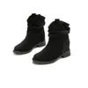 Botas estilo retro de tacón grueso para mujer, nueva colección otoño 2026, con tacón oculto para mayor altura, perfectas con vestidos, efecto adelgazante, botines inspirados en Birkenstock