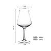 Taza de Cerveza Artesanal Vaso de Cristal Transparente Taza de Cerveza de Barril Vaso de Vino de Bar Copa para Vino Extranjero Copa para Enjuague Bucal Casera Vaso Soplado para Agua