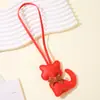 Bolso Colgante Creativo Nuevo de Piel Sintética Gatito con Lazo, Encanto de Bolso de Animalito de Dibujos Animados Lindo para Mujeres