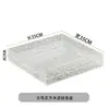 Caja Rectangular Transparente Restaurante de Hot Pot Placa de Copos de Nieve y Carne Cocina Creativa Japonesa Barbacoa Plato de Hielo Sashimi Plato de Mariscos