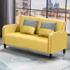 Sofá de couro resistente a arranhões de gato para apartamentos pequenos, de dois e três lugares, tecido de luxo leve, adequado para salas de estar, apartamentos, imóveis de aluguel, lojas de roupas simples e popular entre influenciadores