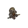 Pinza de Garra Estilo Coreano Retro Flor Marrón Estampado de Leopardo para Mujeres Pinza para Moño en la Parte Posterior de la Cabeza para Cabello Grueso Pinza de Tiburón Accesorio Versátil para el Cabello