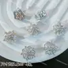 Banho de Cobre 18K Redondo Retangular Oval Caixa Mágica Borboleta Zircônia Contas Separadoras Multi-Furo Acessórios para Pulseira Colar DIY