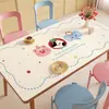 Mantel de Mesa de Dibujos Animados 2026 Nuevo Estilo Mantel Impermeable y a Prueba de Aceite Sin Lavado Mantel para Mesa de Café Mantel de Protección de Mesa de Gama Alta de Lujo Ligero