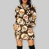 Moletom de Comprimento Médio Europeu e Americano Plus Size Feminino Cosplay Mercadoria de Filme Moletom de Abóbora Moletom 3D Halloween Feminino