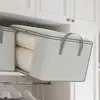 Bolsa de Almacenamiento para Edredón Rayado Visible para Uso Doméstico, Caja de Almacenamiento de Gran Capacidad para Ropa, Mudanzas, Empaque, a Prueba de Humedad y Polvo, con Tapa