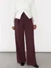 Amazon Transfronterizo Europa y América 2026 Tendencia de Moda Otoño Clásico Caída Casual Cintura Alta Traje Largo Pantalones de Pierna Ancha