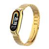 Adecuado para Correa Xiaomi Mi Band 8 Pulsera de Acero Inoxidable Sólido con Cuentas de Bambú Caja Metálica Correa Xiaomi Mi Band 7