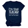 EU SOU Aquele Professor Que Eles Amazon Ebay Site Independente Casual Simples Camiseta Feminina Gola Redonda Manga Curta