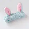 Diadema de Conejo de Dibujos Animados Linda Orejas Largas de Conejo Banda para el Cabello para Lavarse la Cara Diadema de Animales para Fotos de Niños en el Zoológico Adorno de Cabeza de Peluche Femenino