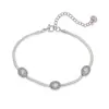 Pulsera Aogu Sencilla y Elegante Chapada en Oro de 18 Quilates con Circonita de Acero Inoxidable para Mujer Joyería de Mano Versátil de Nicho Transfronteriza Nueva