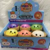 Brinquedo Squishy Pão de Vapor Transfronteiriço, Brinquedo Realista de Liberação de Estresse com Rebote Lento, Caixa Surpresa de Expressões, Pão Realista para Alívio de Estresse Infantil