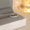 Anel Céu Estrelado Completo Feminino Levemente Luxuoso Nicho Aberto Ajustável Banda Lisa Fashionável Individual Melhor Amiga Anel do Dedo Indicador Novo