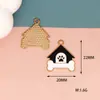 Cachorro de Estimação Desenho Animado DIY Joias Pingente de Liga com Gotejamento de Óleo Brincos Colar Chaveiro Pingente de Filhote Acessórios de Joias