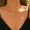 Amazon Transfronterizo Collar Delicado de Zirconia Sol y Luna Estilo Ins Elegante Versátil Cadena de Clavícula en Forma de Y Joyería de Moda Europea y Americana