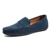 Zapatos de Conducir de Gamuza para Hombre de Primavera y Otoño Zapatos Casuales de Hombre Perezoso Suela Suave Antideslizantes Transpirables Mocasines Zapatos de Hombre Talla Grande