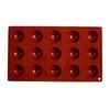 Forma de Silicone para Bolo Assar 6 Peças Redonda Chocolate Semicircular Biscoito Gelatina Resistente a Alta Temperatura Feito à Mão