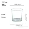 Nuevo frasco de vidrio para velas de 300 ml, galvanizado, chapado iónico, de colores, botella de vidrio spot, taza para velas de aromaterapia