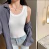 Chaleco de hilo combinable de verano 2023, elegante, transpirable, para uso interior, para mujer, para uso diario, para chica atractiva