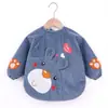 Babero Impermeable de Pana para Bebé para Comer, Anti-Suciedad, Otoño e Invierno, Babero Unisex para Bebé, Babero Infantil