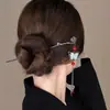 Horquilla con Borla de Mariposa Ruyi para Mujer, Sentido de Alta Gama, Estilo Nacional Clásico, Horquilla para Moño, Parte Trasera de la Cabeza, Antigua, Estilo Chino Nuevo, Horquilla para el Cabello