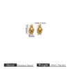 Colgante de Animal Jirafa Pingüino de Acero Inoxidable Transfronterizo Europeo y Americano Chapado en Oro de 18K Accesorios de Joyería Colgante DIY Collar