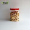 Bote cuadrado para snacks de 1350ml Bote para galletas Bote sellado de plástico transparente con tapa de cristal Bote para alimentos Cubo de plástico de almacenamiento