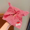 Pañuelo Cuadrado Pequeño Dulce para Primavera y Verano, Lazo para el Cabello, Scrunchie de Tela, Cuerda para Cola de Cabello Linda y Elegante, Accesorio para el Cabello Estilo Pastoral para Salidas
