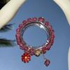 Pulsera de estilo chino de otoño limitada historia de flores alto valor de color cambio de color pulsera femenina menos pulsera de bosque joyería de esmalte coloreado al por mayor