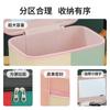 Bolsa Cosmética Portátil de Doble Color Macaron Cuero PU a Prueba de Polvo Moda Moderna Simple Tendencia Bolsa de Gran Capacidad