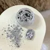 Pó de Glitter para Nail Art Transfronteiriço, Item Quente de Outono e Inverno, Ultra Brilhante, Cor Única Cool, Estilo Maillard, Glitter de Seis Cores, Versátil e de Alta Qualidade