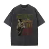 Camiseta con Estampado Gráfico Retro Lavada de Bob Marley One Love Reggae, Hombres, Mujeres Camiseta de Algodón Casual Retro, Hombres