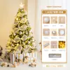 Árbol de Navidad Modelo Nuevo 2026 con Luces para Uso Doméstico, Paquete Premium 1.38m Adornos Grandes que se Iluminan para Decoración Navideña
