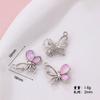 Nuevos accesorios de joyería con lazo de joya, aleación de zinc, blanco K, plata brillante, bricolaje, collar de estrella de mar de amor, pulsera, colgante