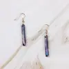 Venta Caliente Transfronteriza Europeos y Americanos Simples Placa de Ácido Acético Pendientes Largos para Mujer Mini Pendientes Largos de Barra Pendientes