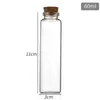 Botellas de Vidrio Vacías Tapadas con Corcho de 30 mm, Botellas Pequeñas, Botellas para Reactivos, Botellas Dispensadoras, Vidrio Blanco de Alta Calidad al por Mayor