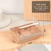 Caja de Cartón para Empaque de Rollo de Pastel Japonés Rollo Suizo de Piel de Tigre Reina Transparente Pequeña Caja de Empaque para Pastel Cortado de Pastelería