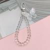 Novos acessórios de pingente de borboleta de contas de luz de cristal urso girassol capa de telefone porta fivela pingente