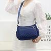 Bolso de Mujer Mediana Edad y Adulta Mayor Bordado Gran Capacidad Bolso de Hombro Bolso Dumpling Casual Bandolera Bolso Grande de Tela Suministro de Puesto Bolso de Hombro