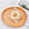 Flor Eterna Acrílico Rosa Cravo Caixa de Flores Dia dos Namorados Natal Dia das Mães Presente de Dia dos Namorados